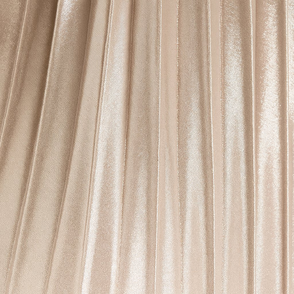 Close-up detail of PolyesterWorks Gold Polyester Skirt